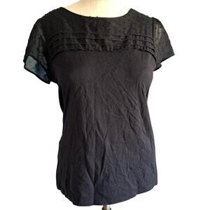 Womens Shirt Size Medium Black Cap Sleeve Whimsigoth Professional Girlhoodcore